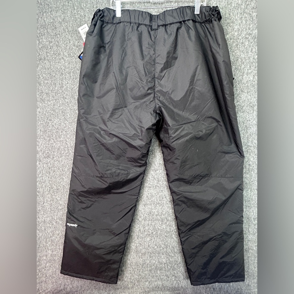 Ski Gear Snow Pants Mens XL Black ThermaTech Insulated Water Resistant Ski - Picture 11 of 16